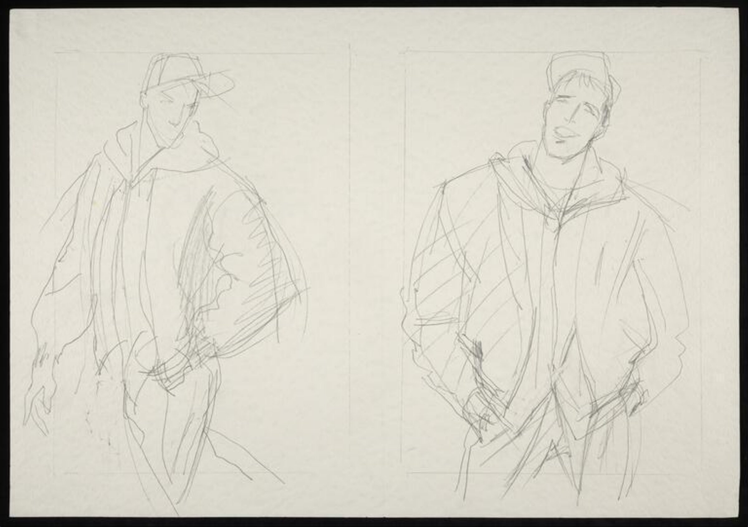 drawing, Colin Barnes, 1980s- early 1990s
