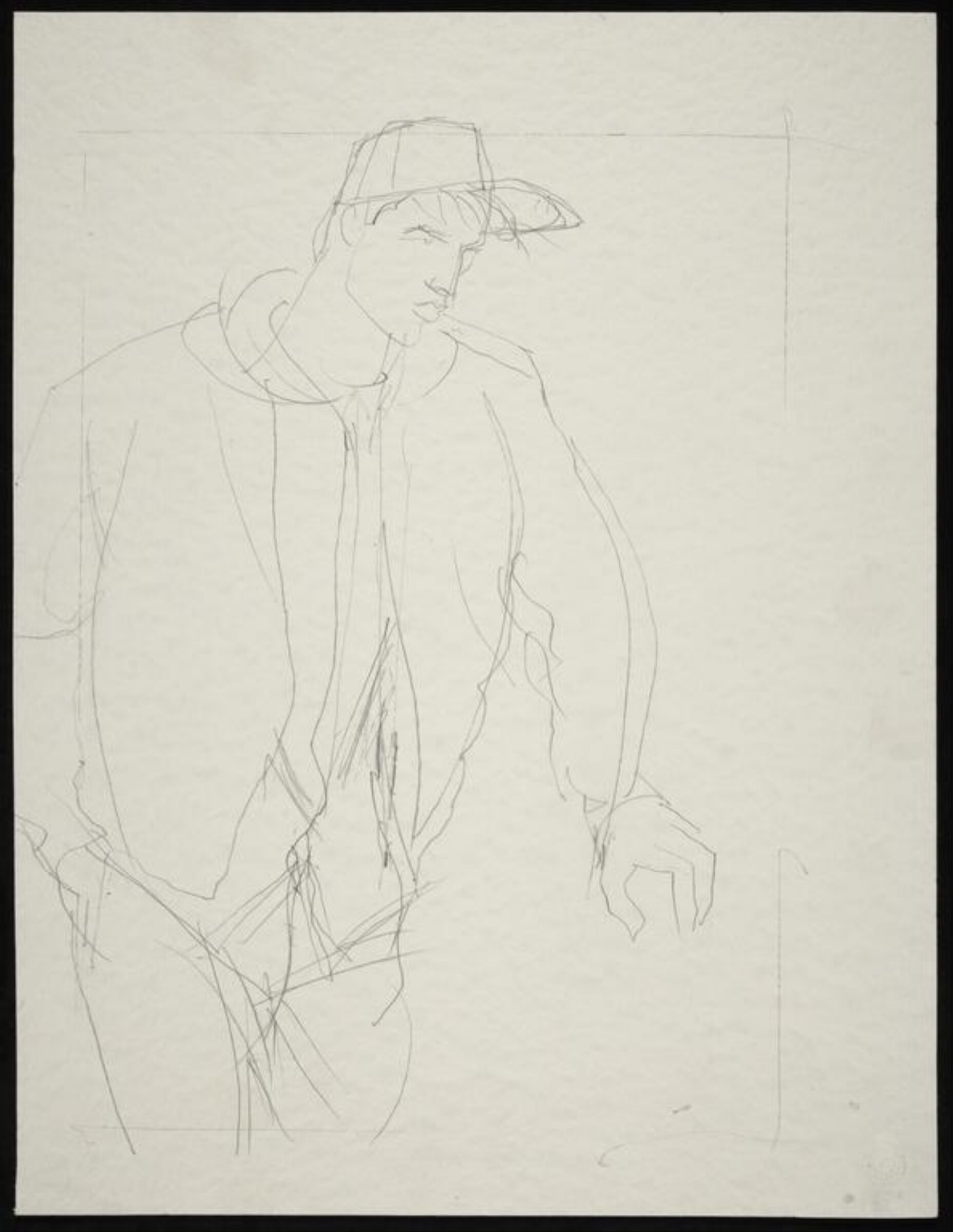 drawing, Colin Barnes, 1980s- early 1990s