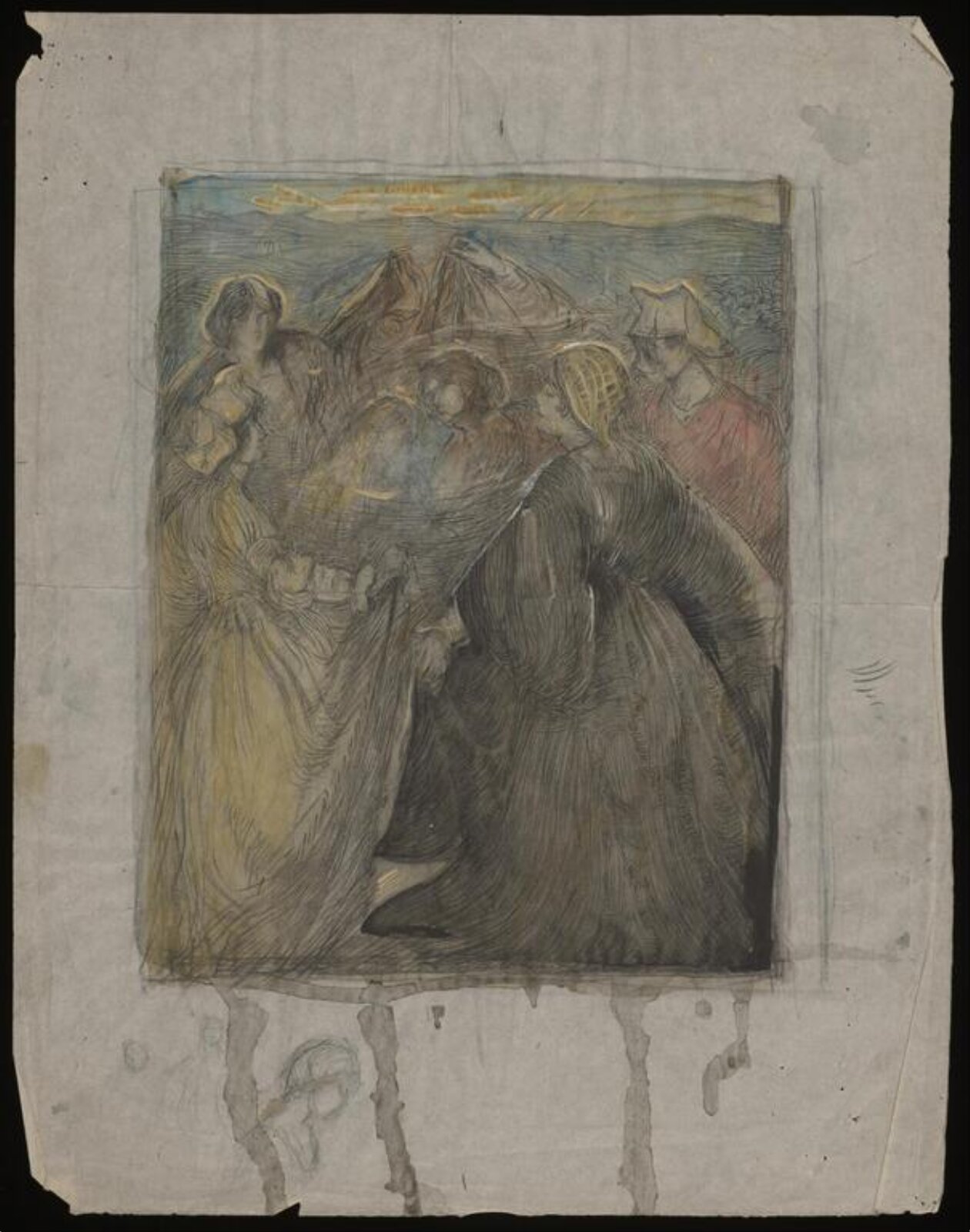Watercolour, Mary Headlam, ca. 1890-1959