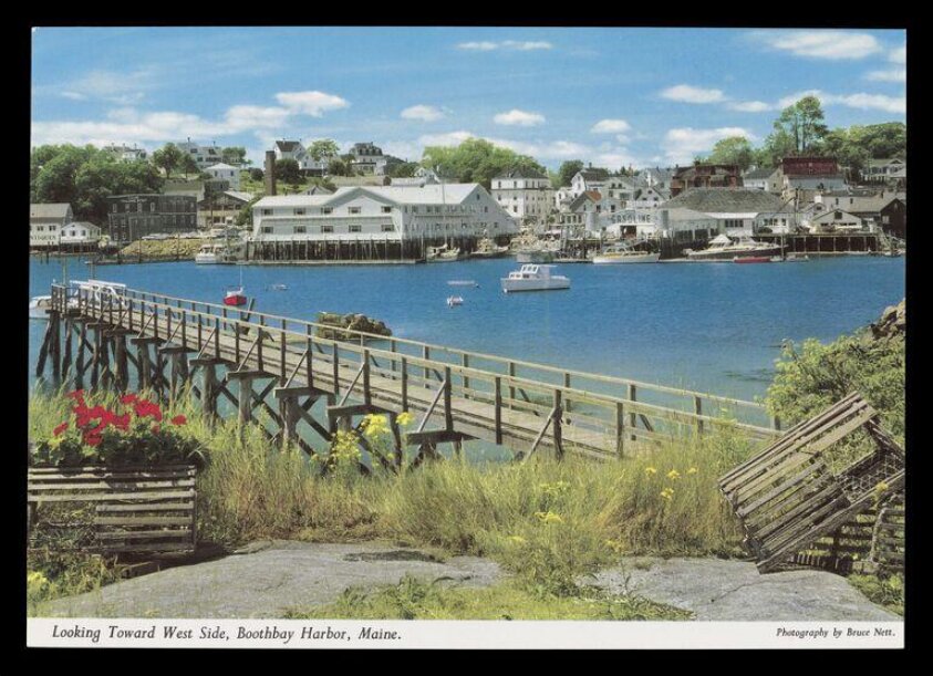 Looking Toward West Side, Boothbay Harbor, Maine (ca. 1965) by Albertus Johannes Theodorus Nett
