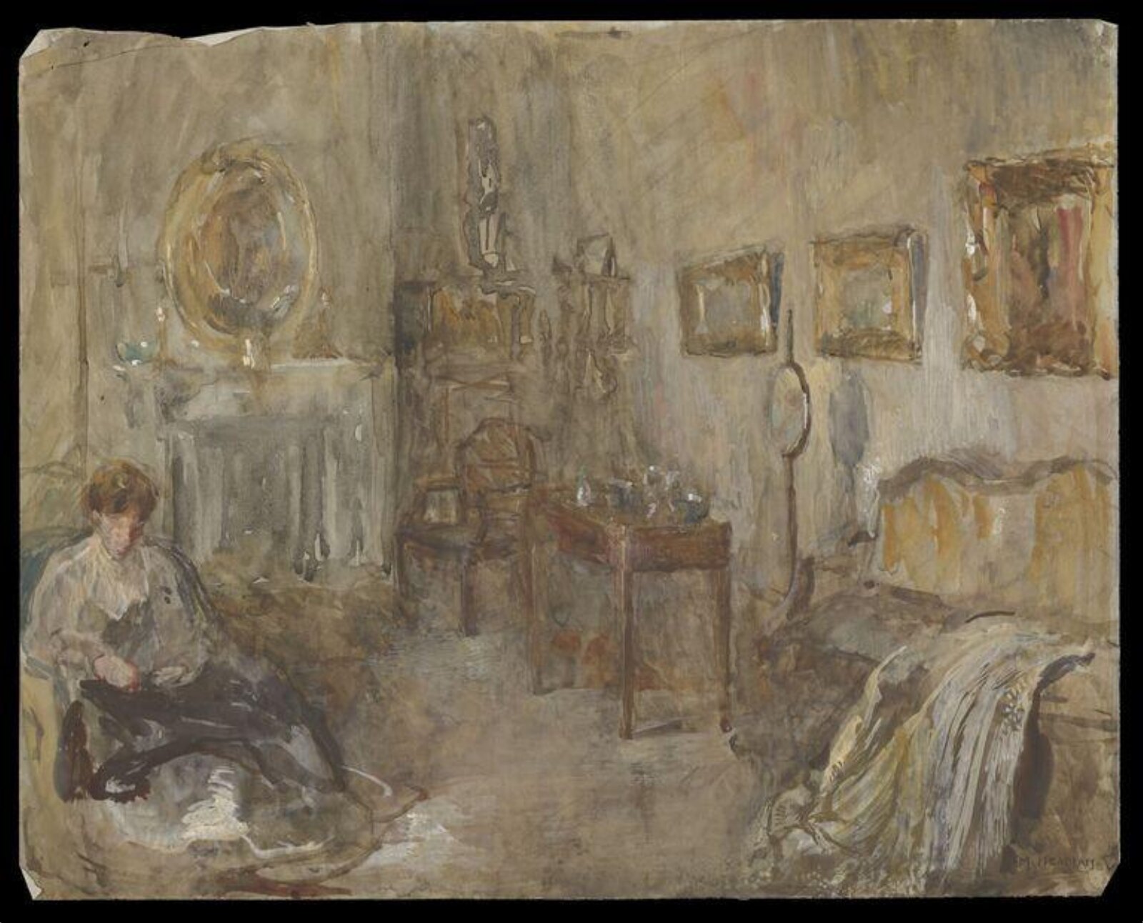 Watercolour, Mary Headlam, ca. 1890-1959