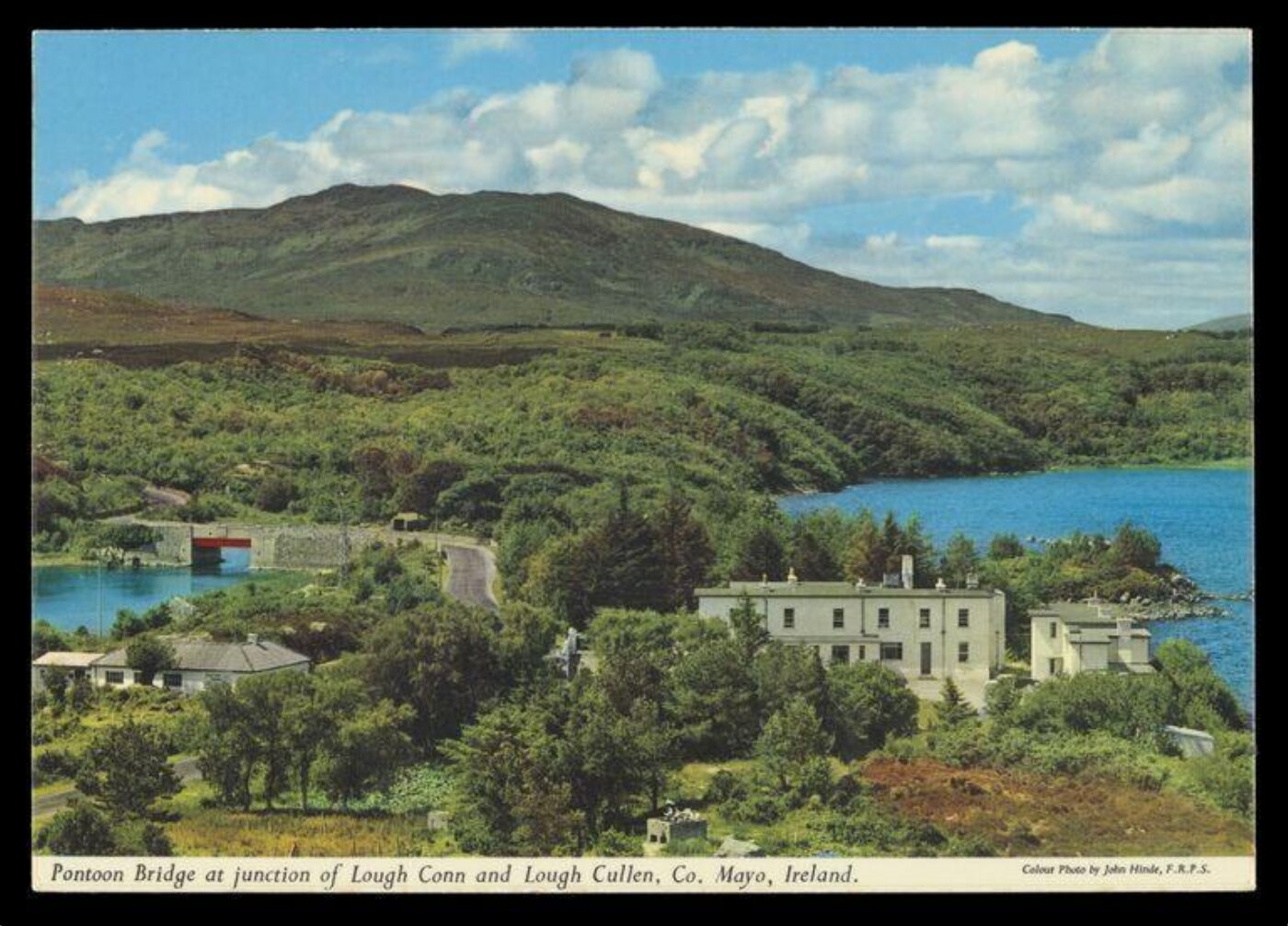 Hinde, John Wilfrid, Pontoon Bridge at junction of Lough Conn and Lough Cullen, Co. Mayo, Ireland