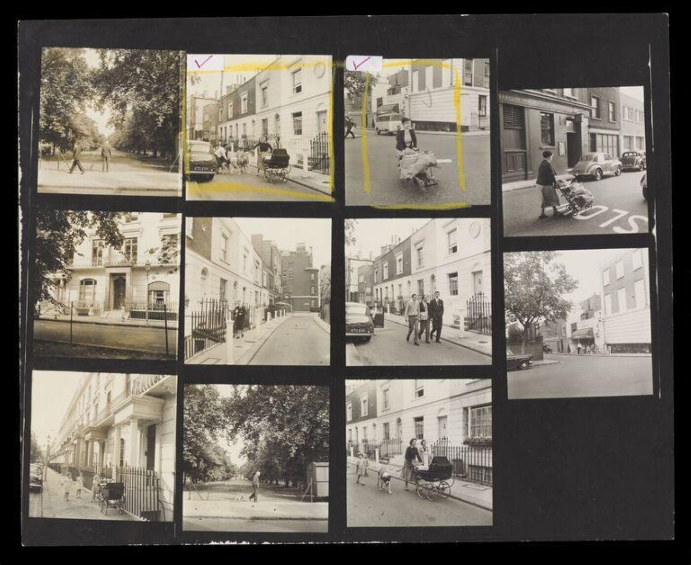 Hardy, Bert, Contact sheet - Chelsea