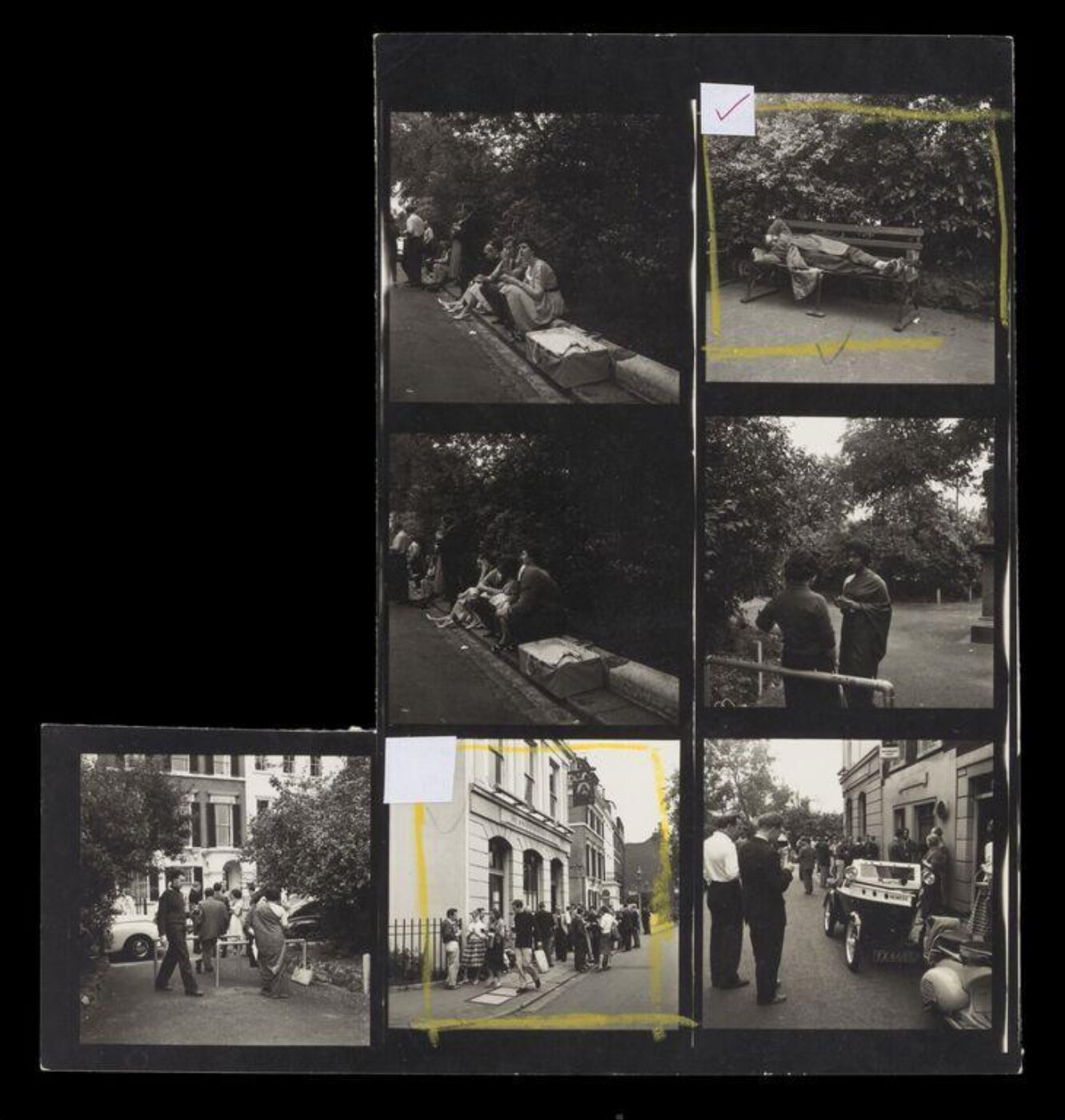 Hardy, Bert, Contact sheet - Chelsea