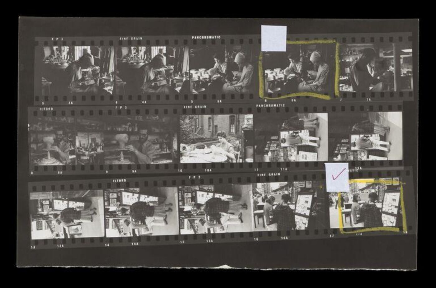 Hardy, Bert, Contact sheet - Chelsea