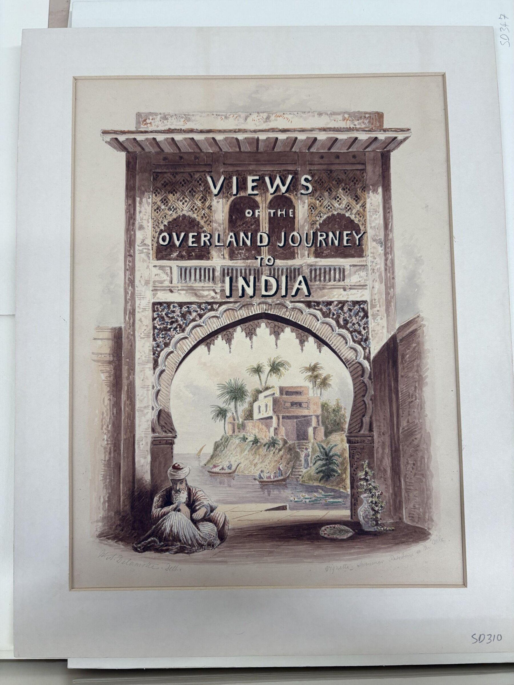 Title Page: Views Of The Overland Journey To India, William Alfred Delamotte, ca. 1846
