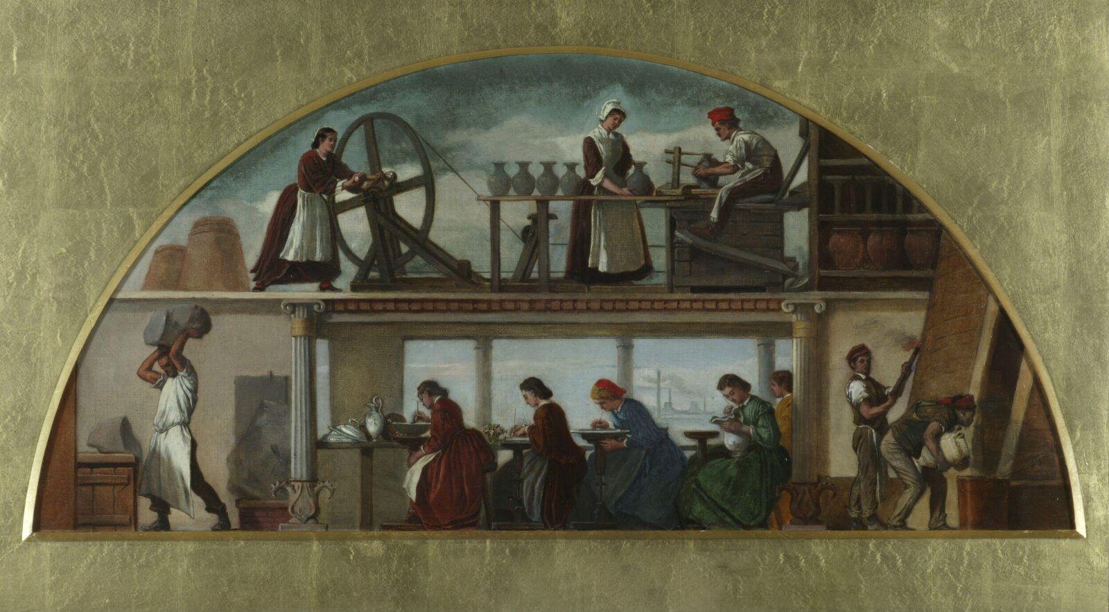 A Pottery Shop, Alfred Morgan, 1870s