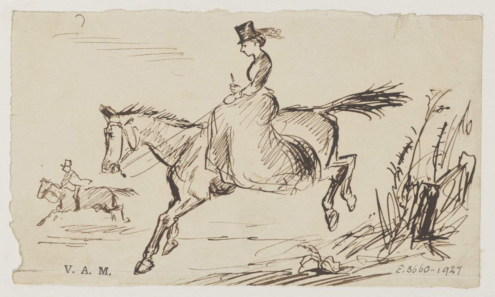Drawing, Randolph Caldecott, 1867-75