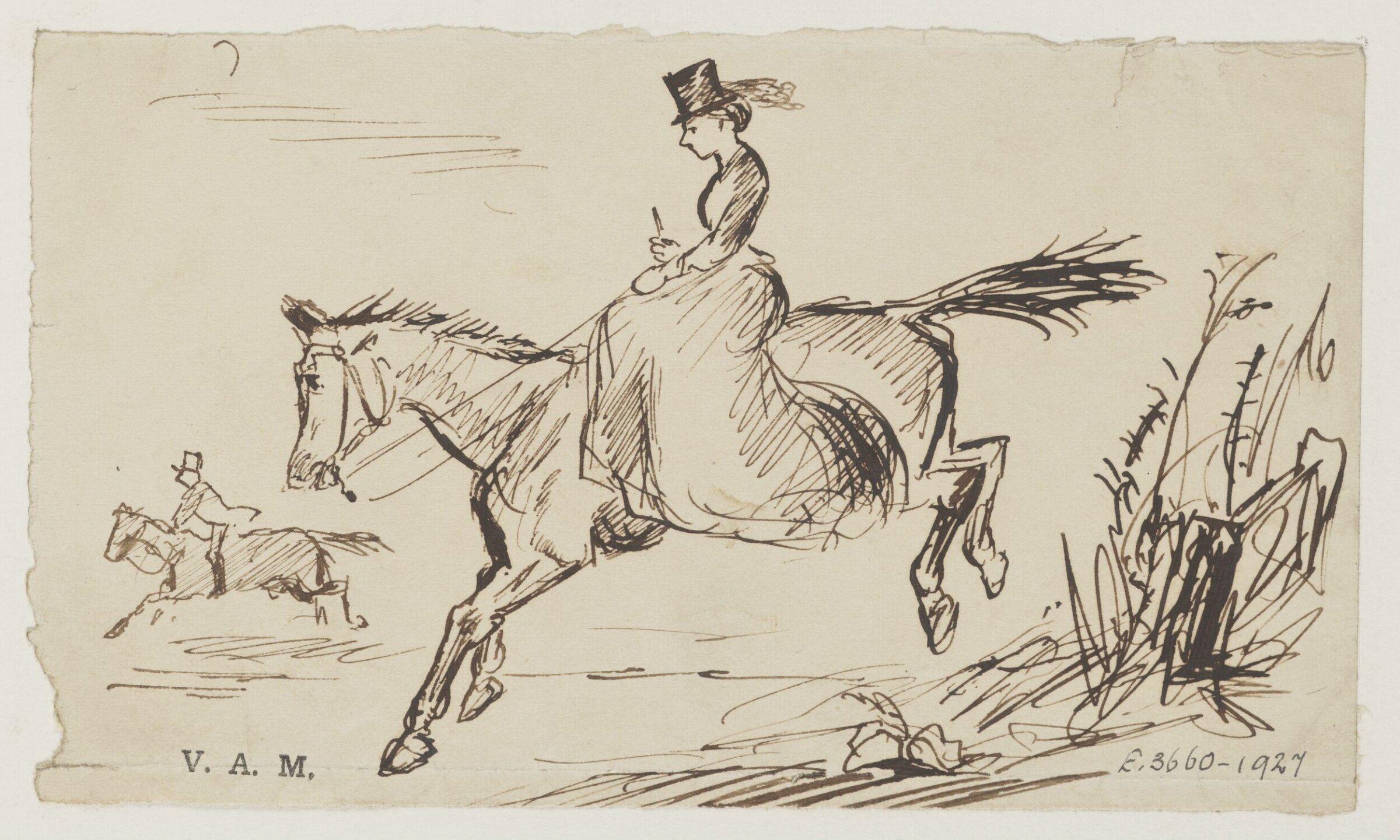 Drawing, Randolph Caldecott, 1867-75