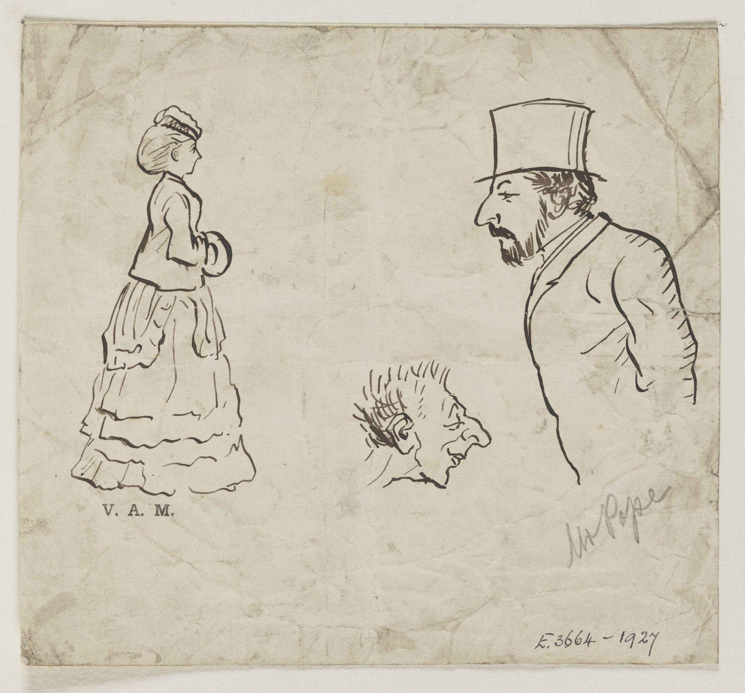 Drawing, Randolph Caldecott, 1867-75