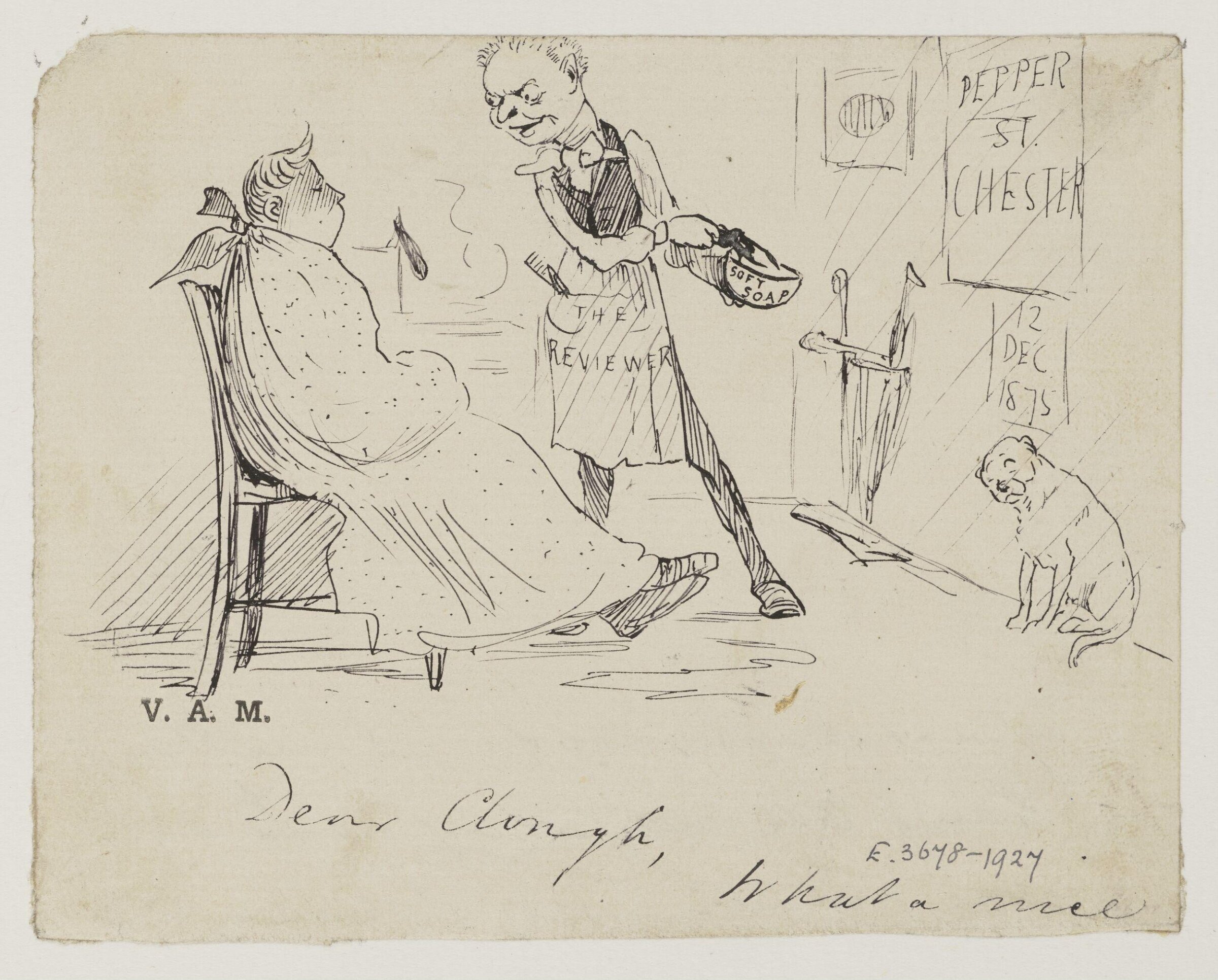 Drawing, Randolph Caldecott, 12/12/1875
