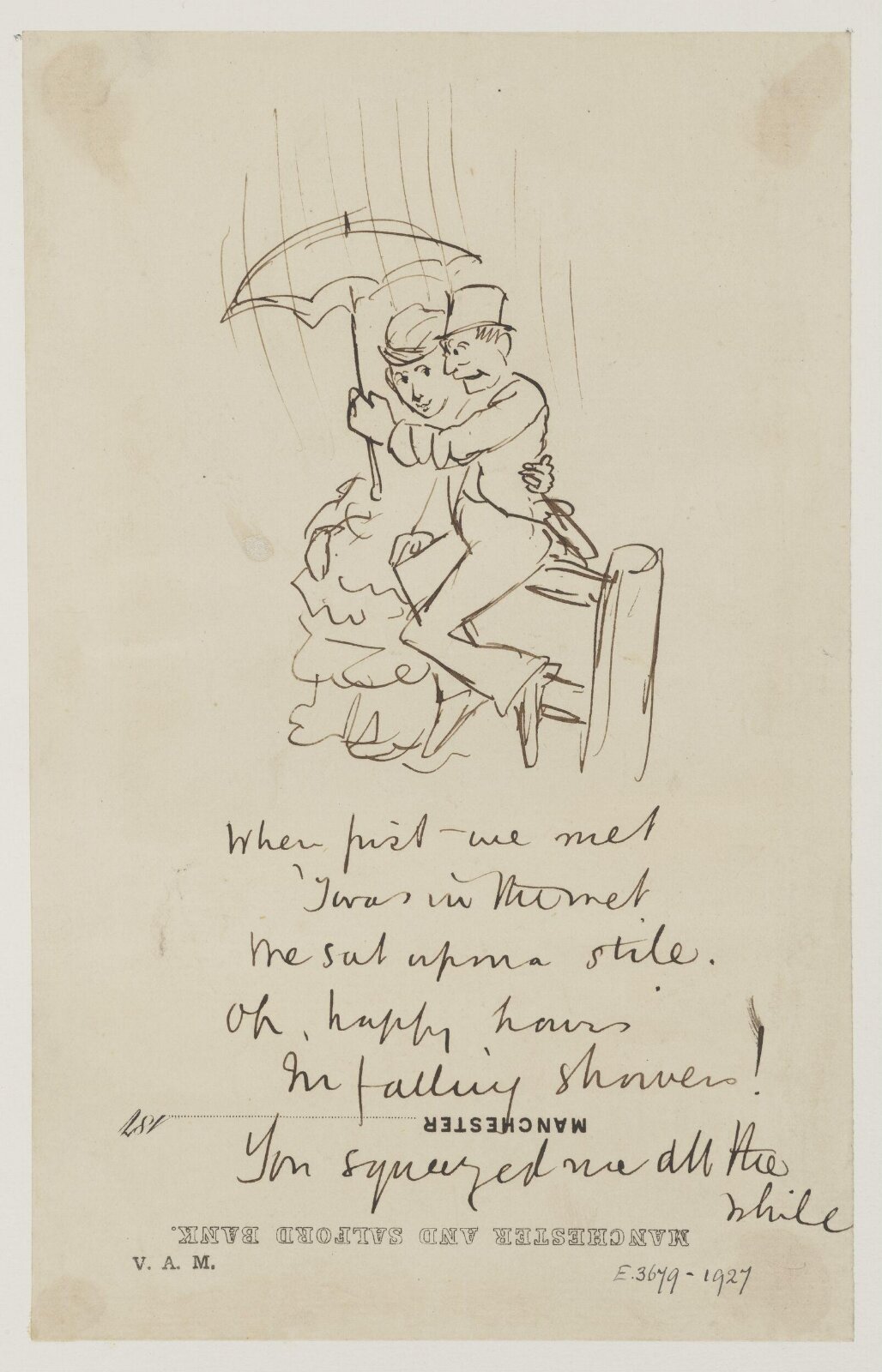 Drawing, Randolph Caldecott, 1867-75