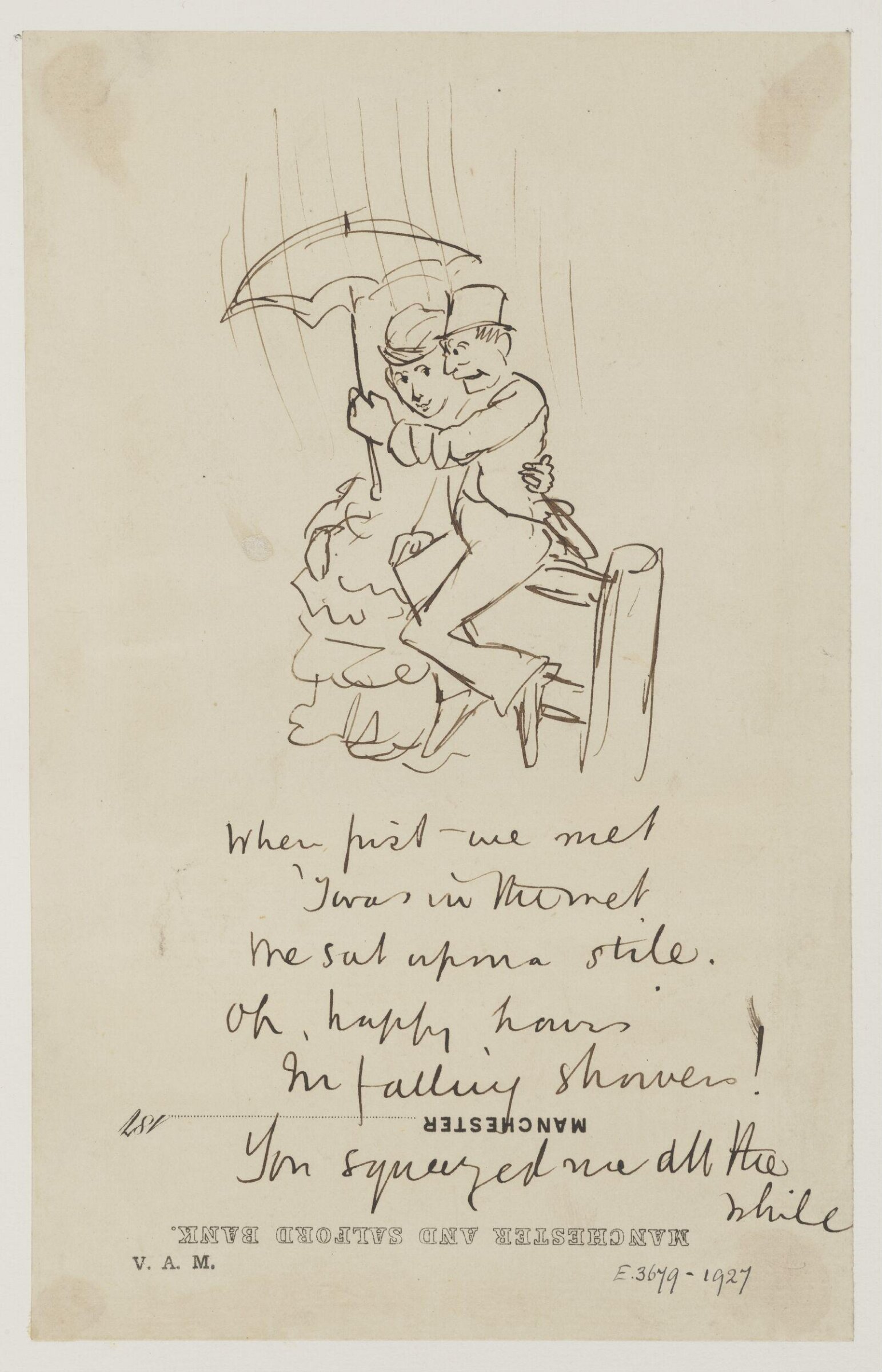 Drawing, Randolph Caldecott, 1867-75