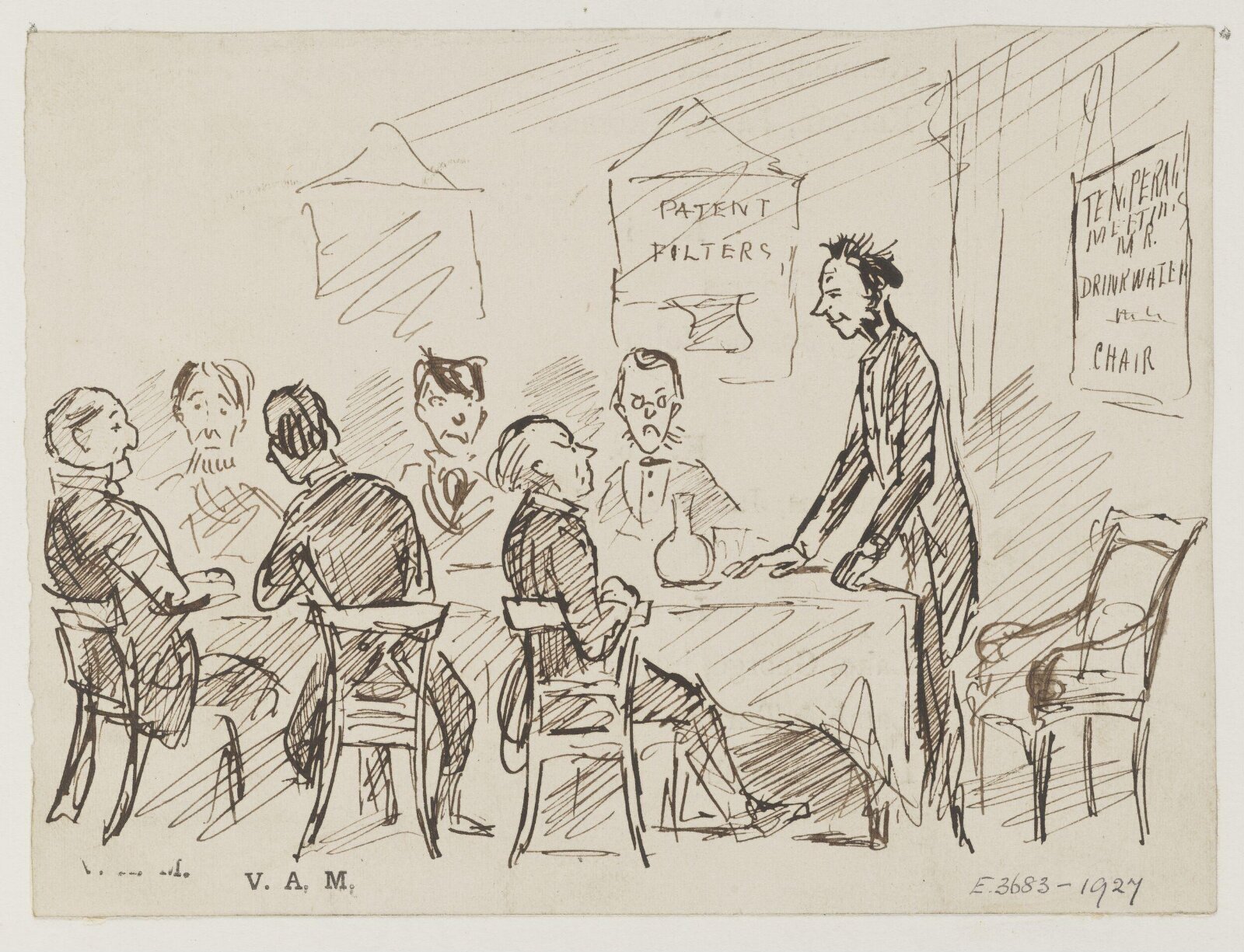Drawing, Randolph Caldecott, 1867-75