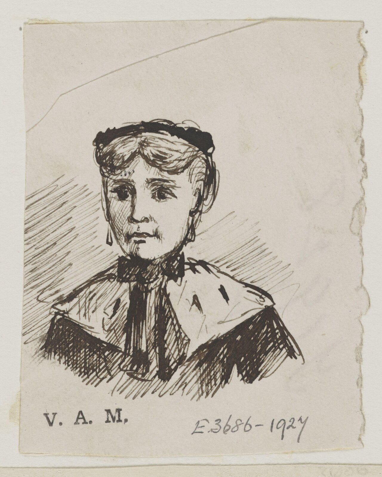 Attempts drawing for wood cutting, Randolph Caldecott, 1867-75