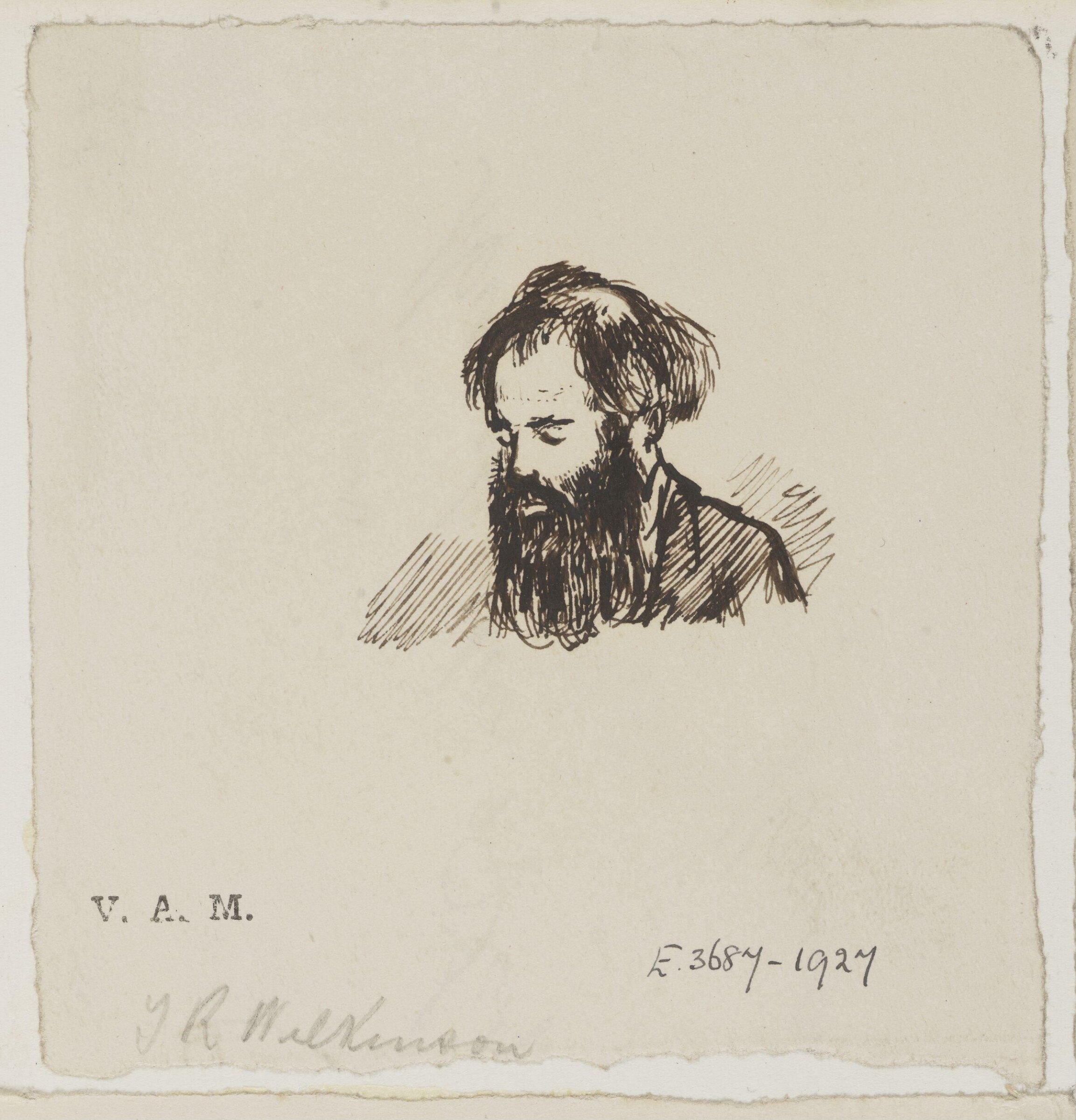 Drawing of Thomas Read Wilkinson, Randolph Caldecott, 1867-1872