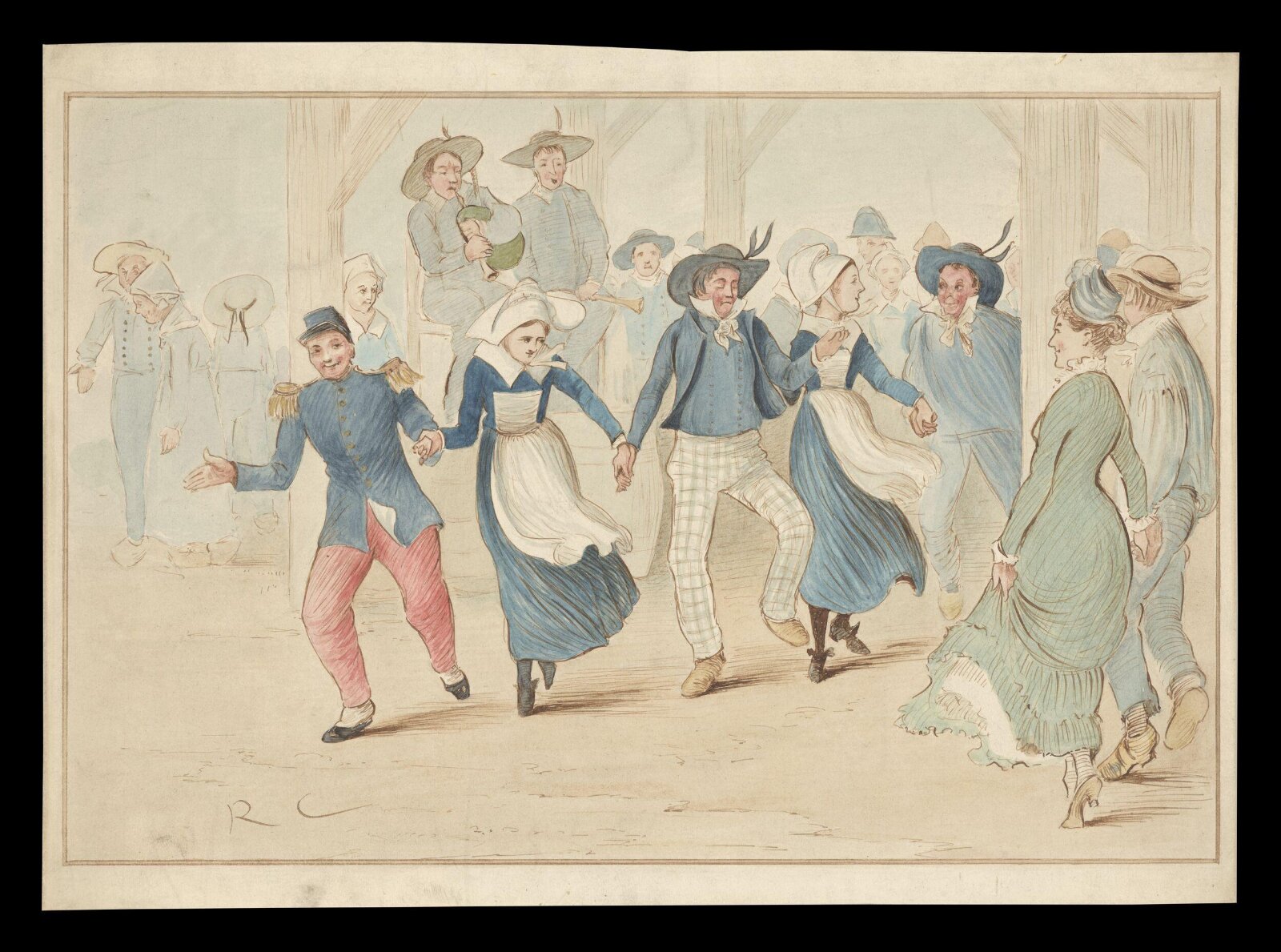 The Gavotte, Randolph Caldecott, 1880