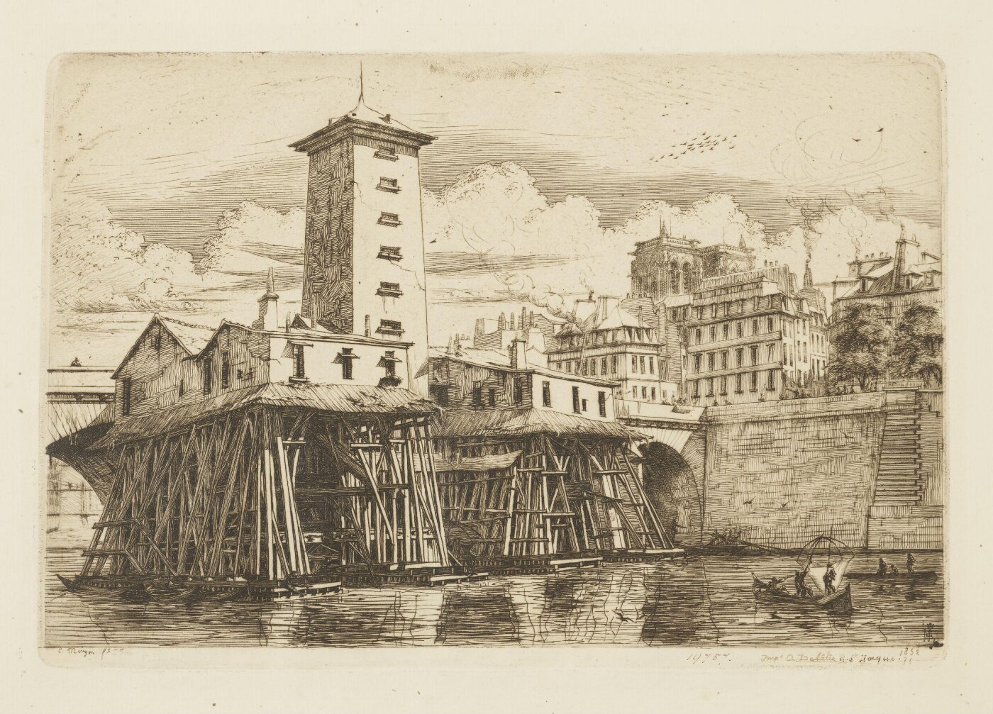 Meryon, Charles, Pompe Notre-Dame, Paris
