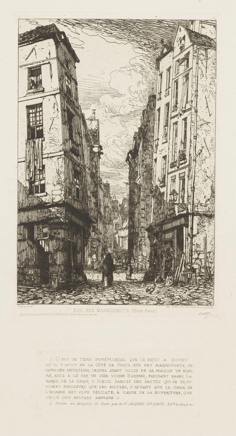Lalanne, Maxime, Rue des Marmousets (Old Paris)