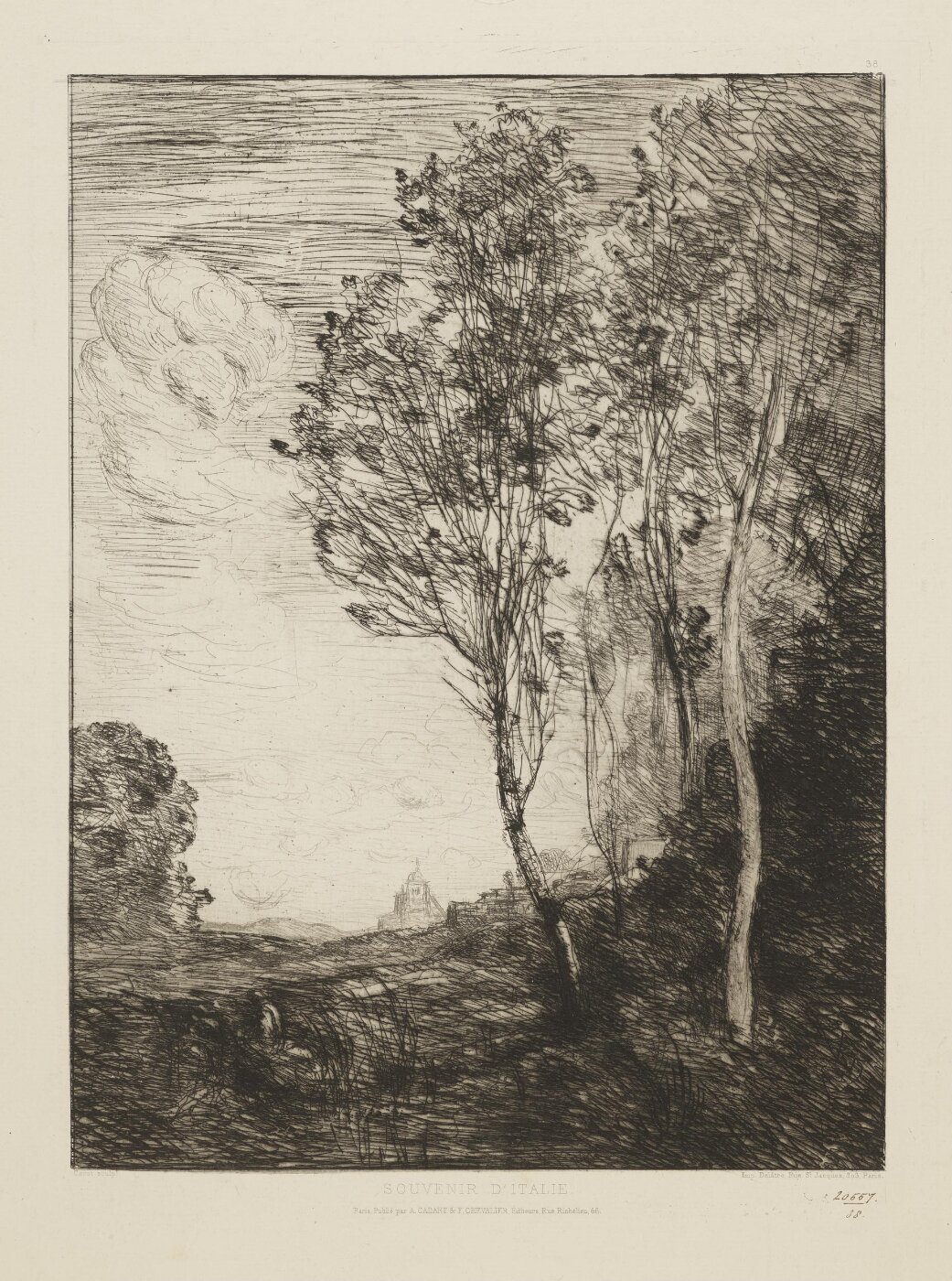 Corot, Jean-Baptiste-Camille, Memory of Italy