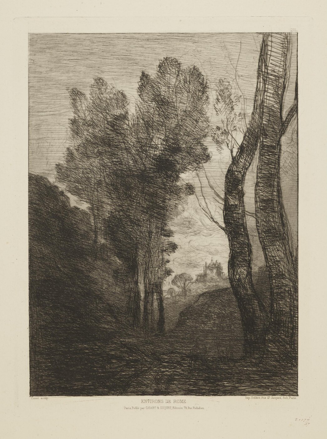 Corot, Jean-Baptiste-Camille, Outskirts of Rome