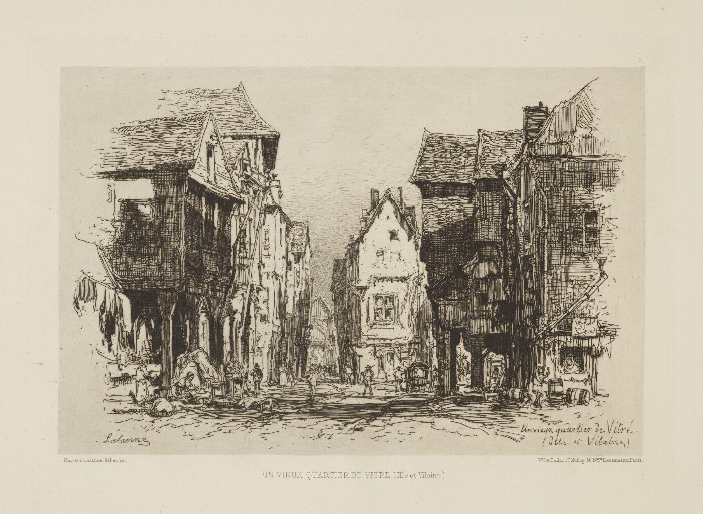 Lalanne, Maxime, An Old Quarter of Vitré (Ille-et-Vilaine)