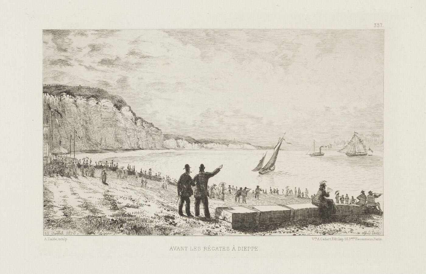 Taiée, Jean Alfred, Before the regattas in Dieppe