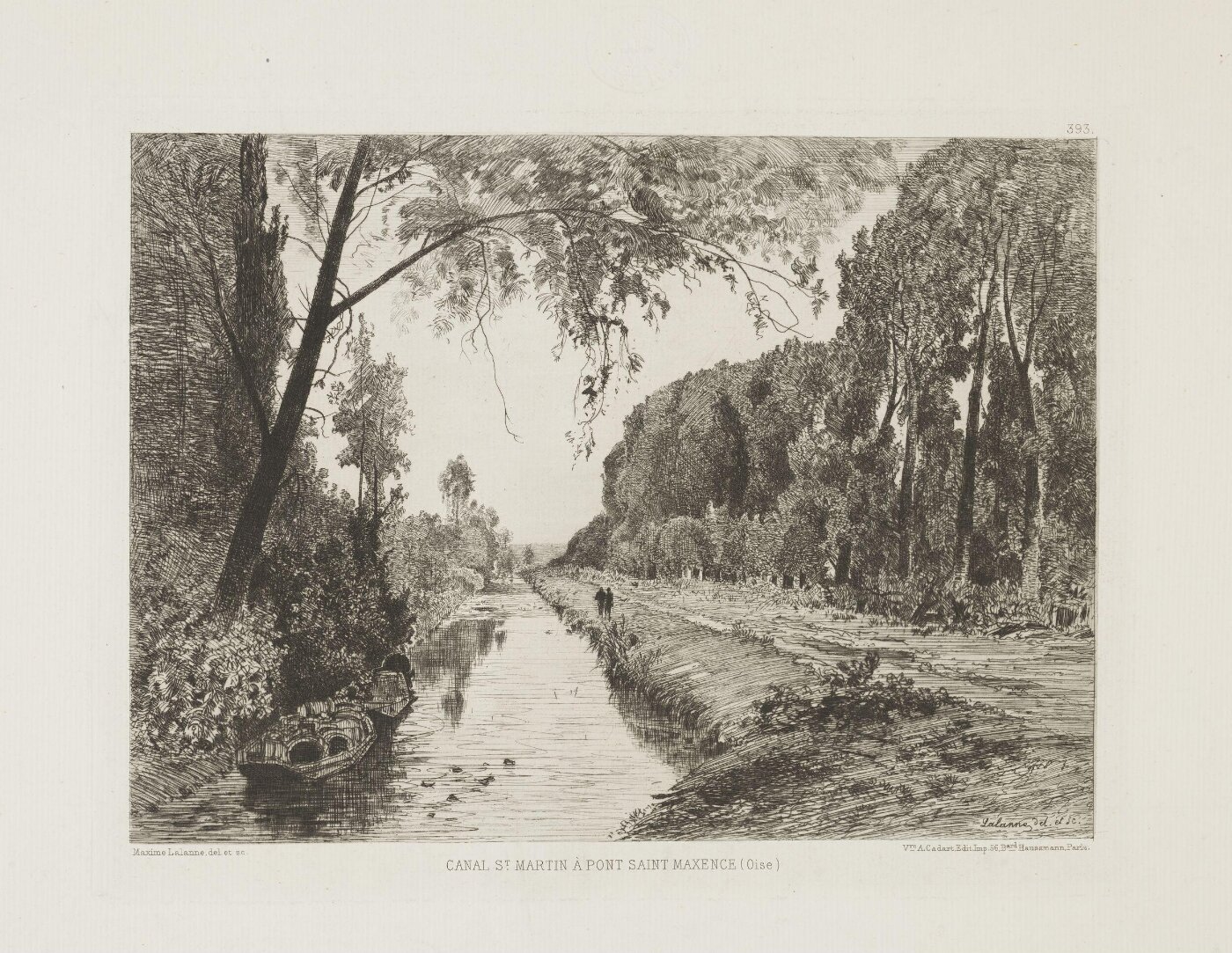 Lalanne, Maxime, Canal St. Martin at Saint Maxence bridge (Oise)