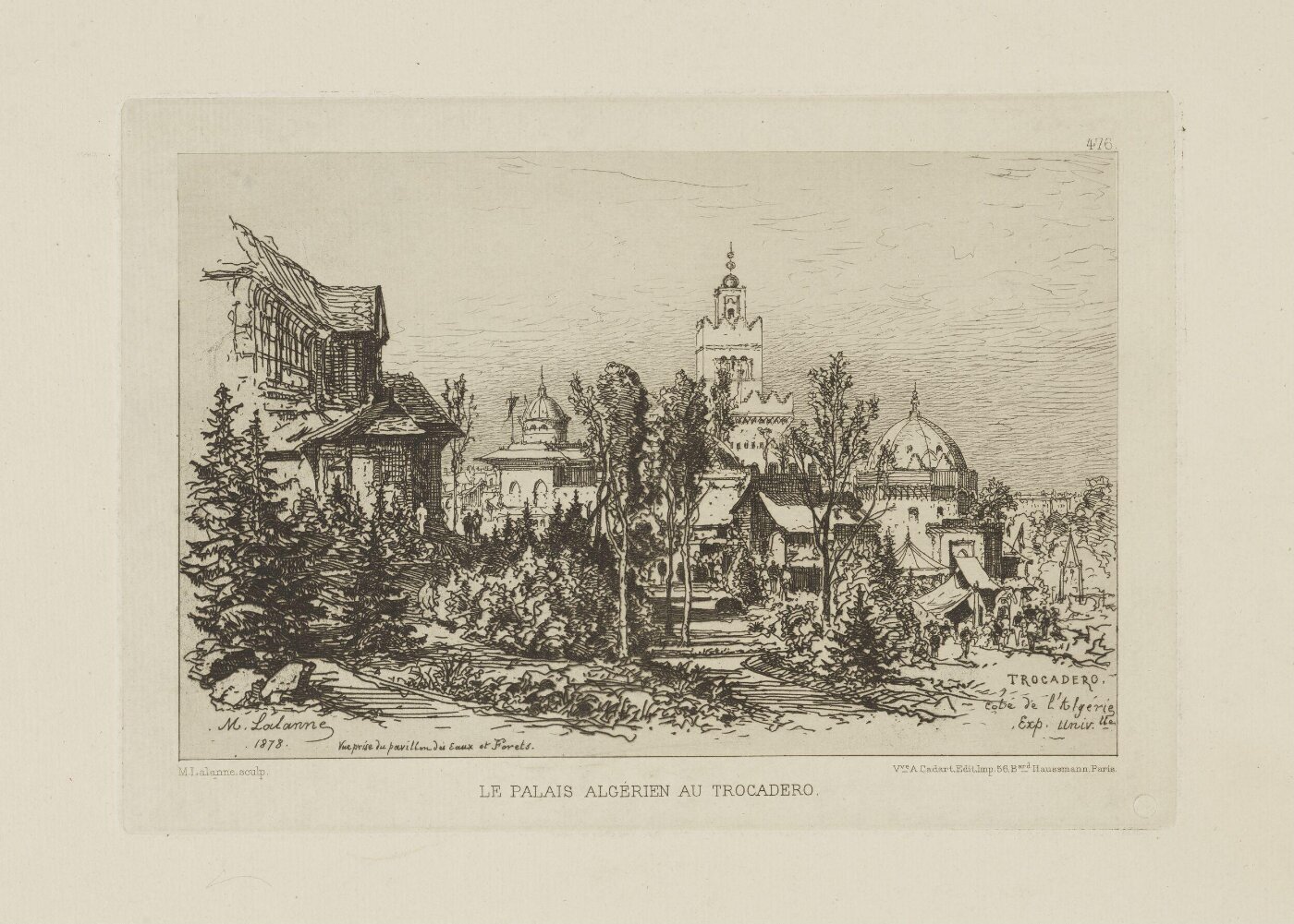 Lalanne, Maxime, The Algerian Palace at the Trocadéro