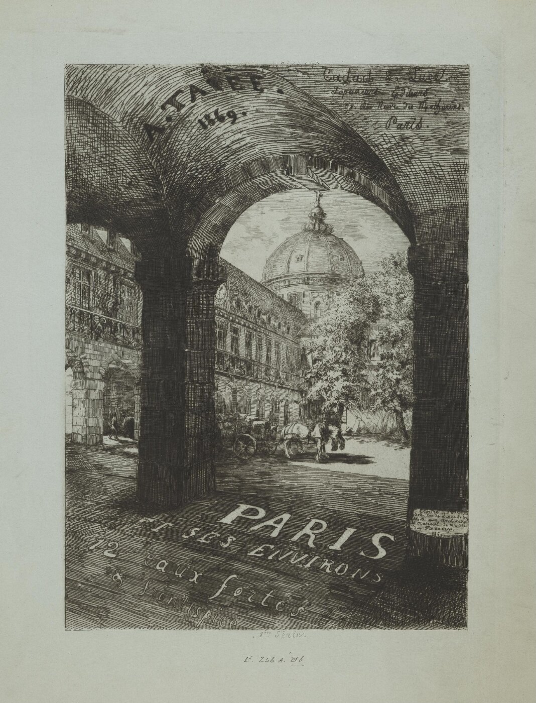 Taiée, Jean Alfred, Frontispiece to 'Paris et ses environs'