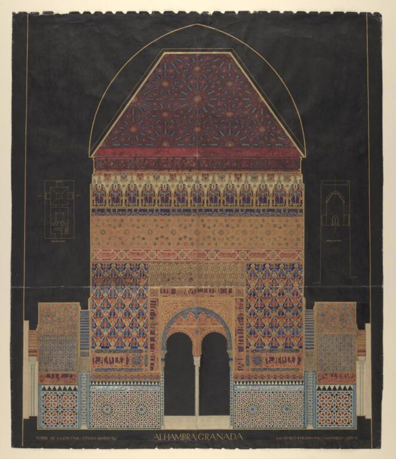 Alhambra Granada, William Harvey, 1913 - 1915