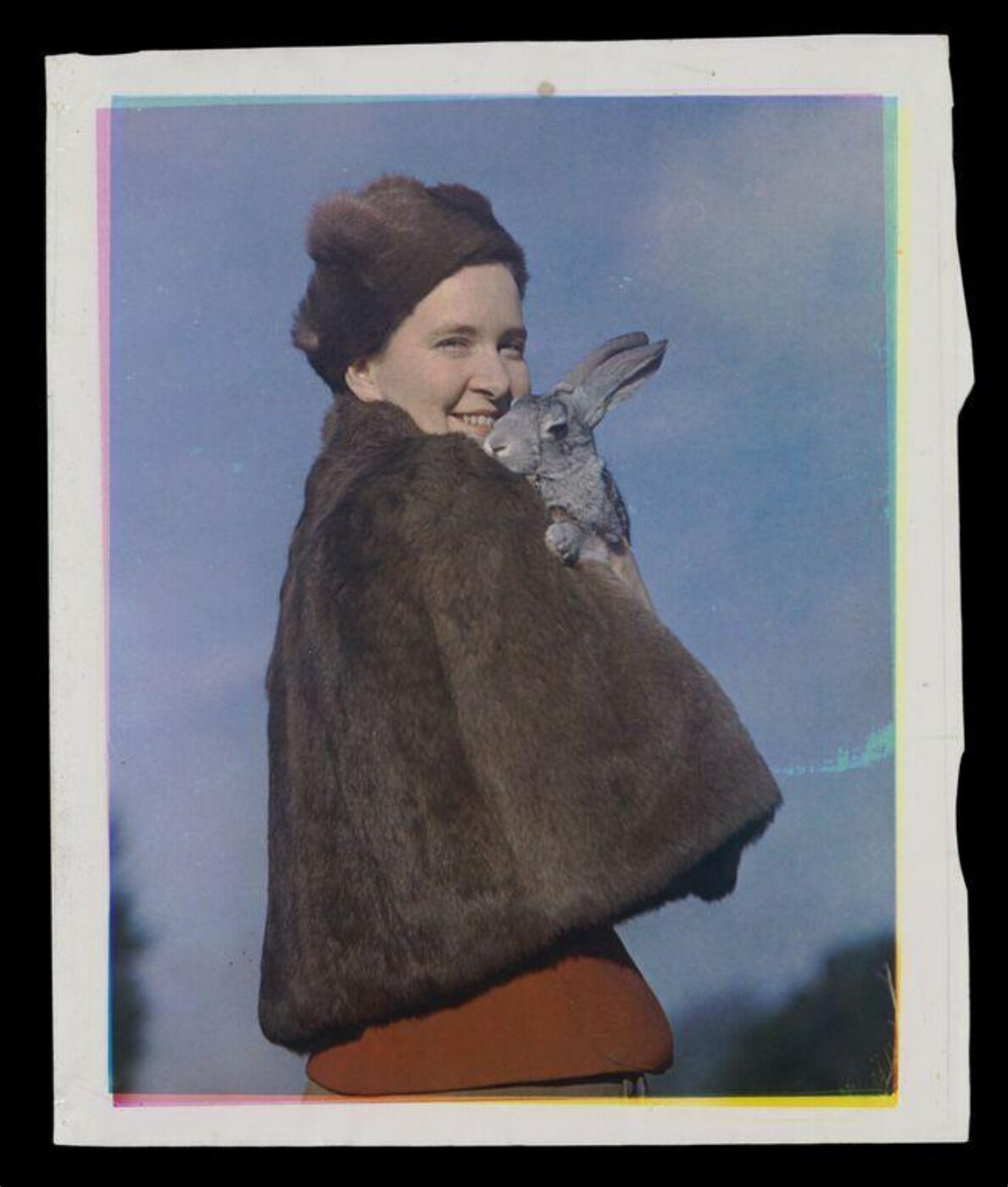 Hinde, John Wilfrid, Woman Posing with Rabbit