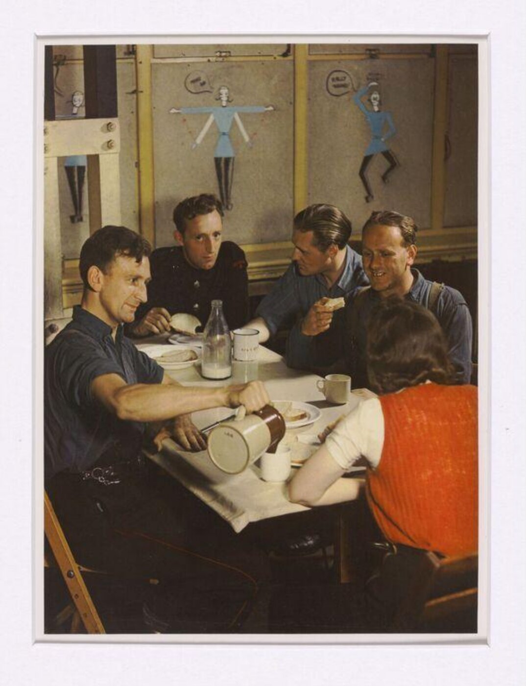 Hinde, John Wilfrid, Tea at the Mobile Unit of the Fire Service