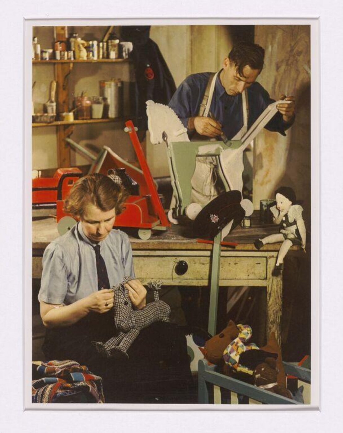 Hinde, John Wilfrid, Making Toys at a Fire Station