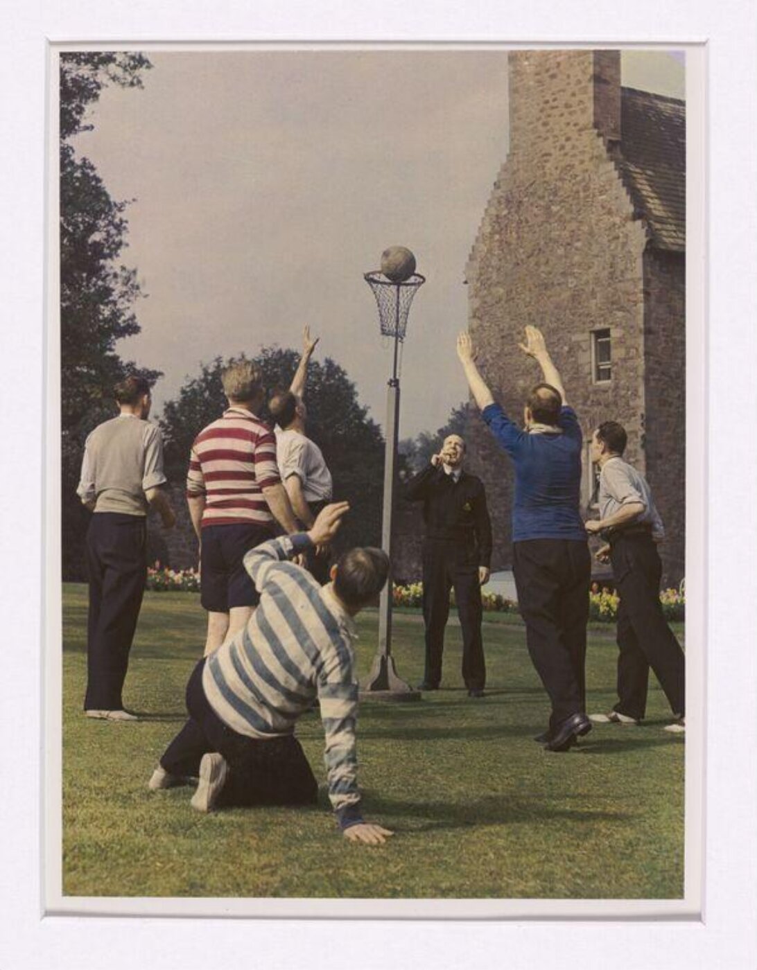 Hinde, John Wilfrid, Rescue Workers Playing Basket-Ball at a Depot