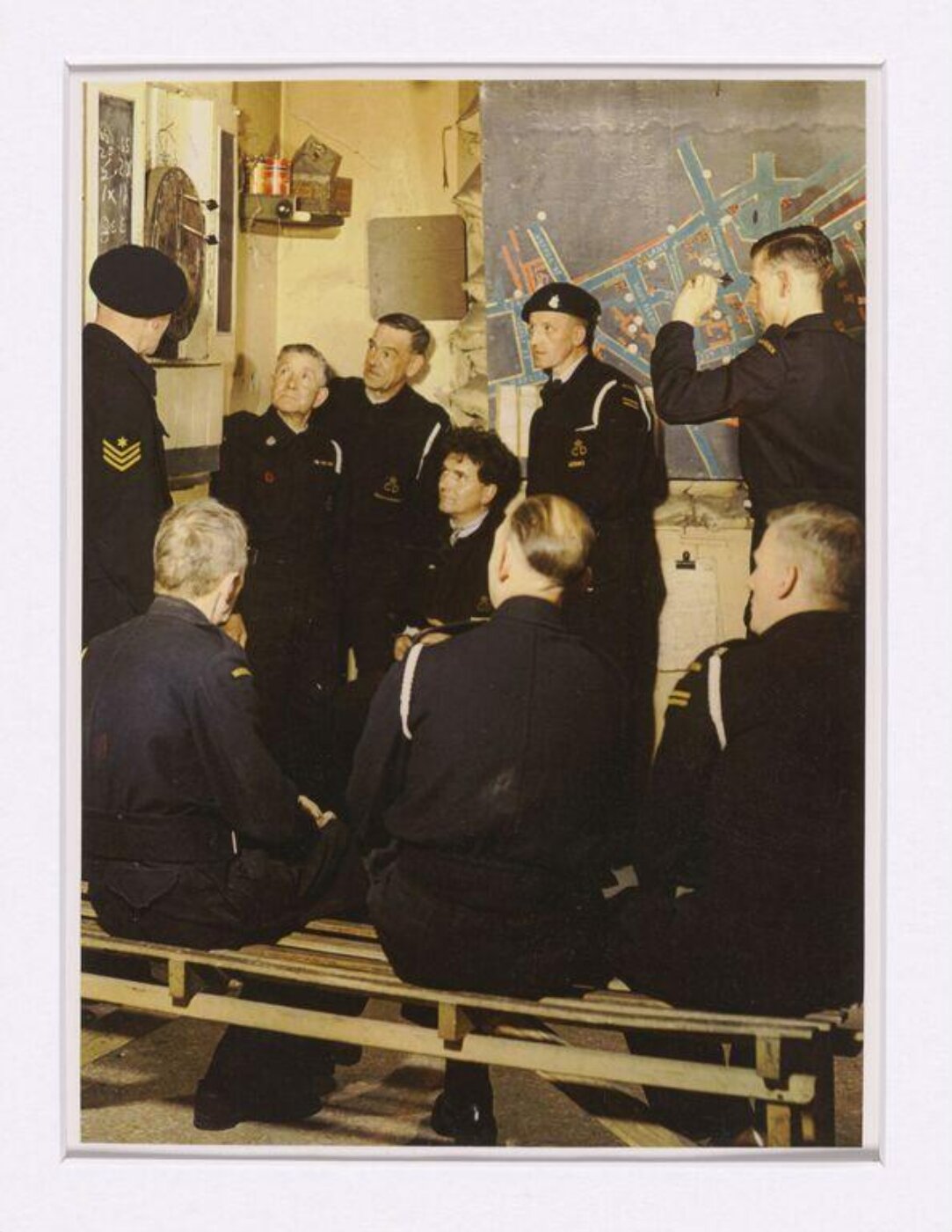 Hinde, John Wilfrid, A Game of Darts — Civil Defence Worker's Recreation