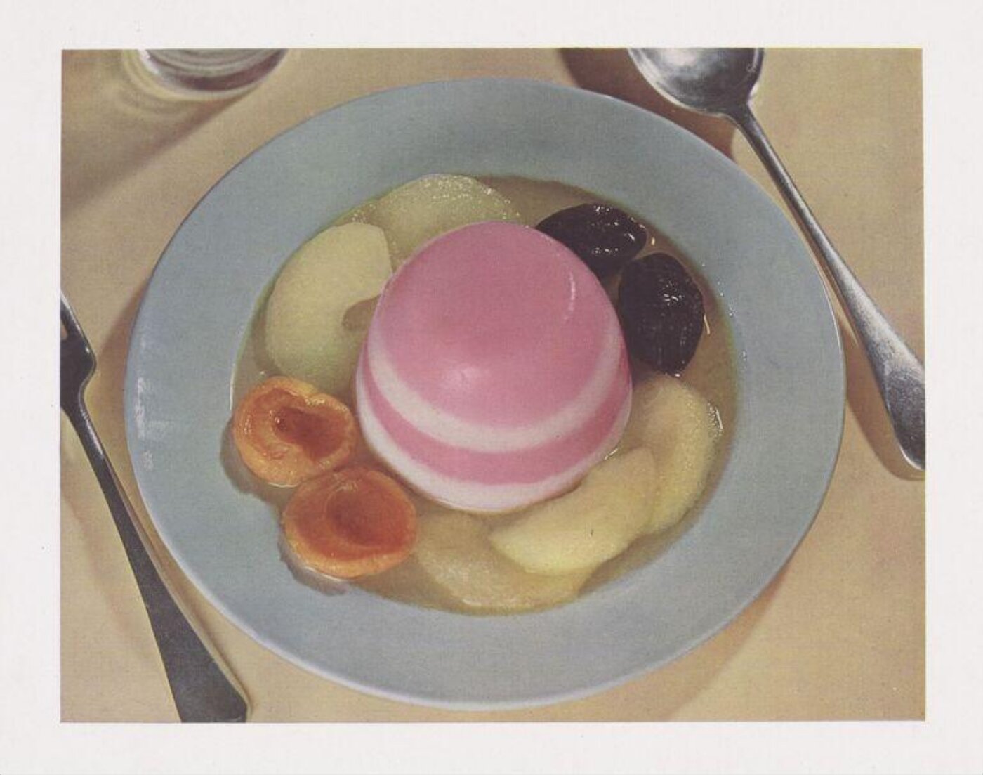 Hinde, John Wilfrid, Blancmange with Tinned Fruit