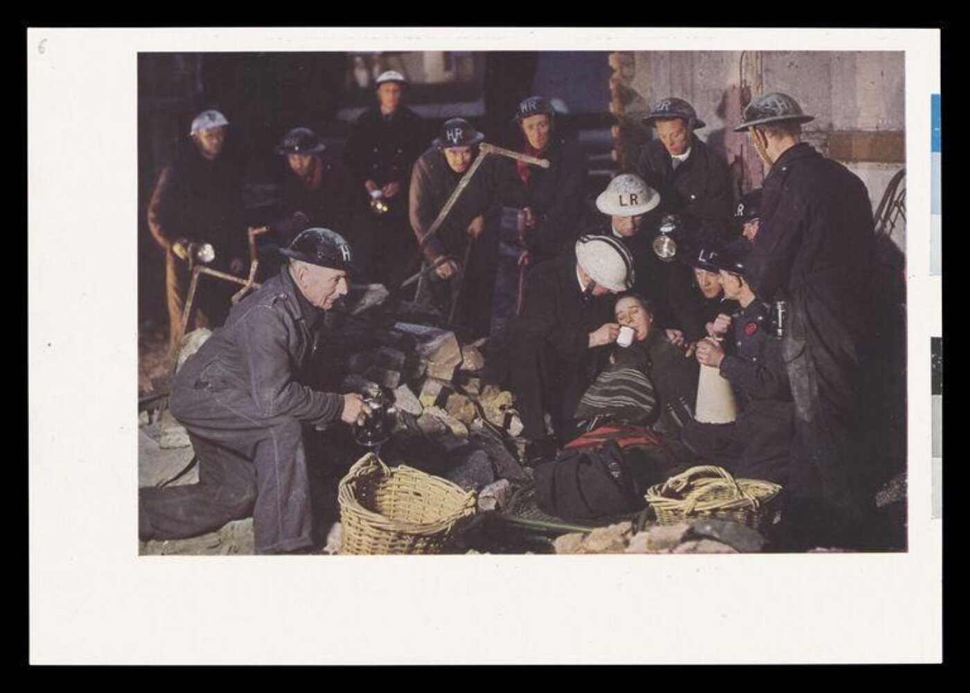 Hinde, John Wilfrid, Heavy Rescue Workers Saving a Victim