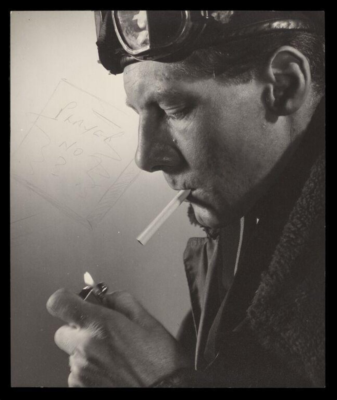 Jarvis, Don, A Pilot Lighting a Cigarette