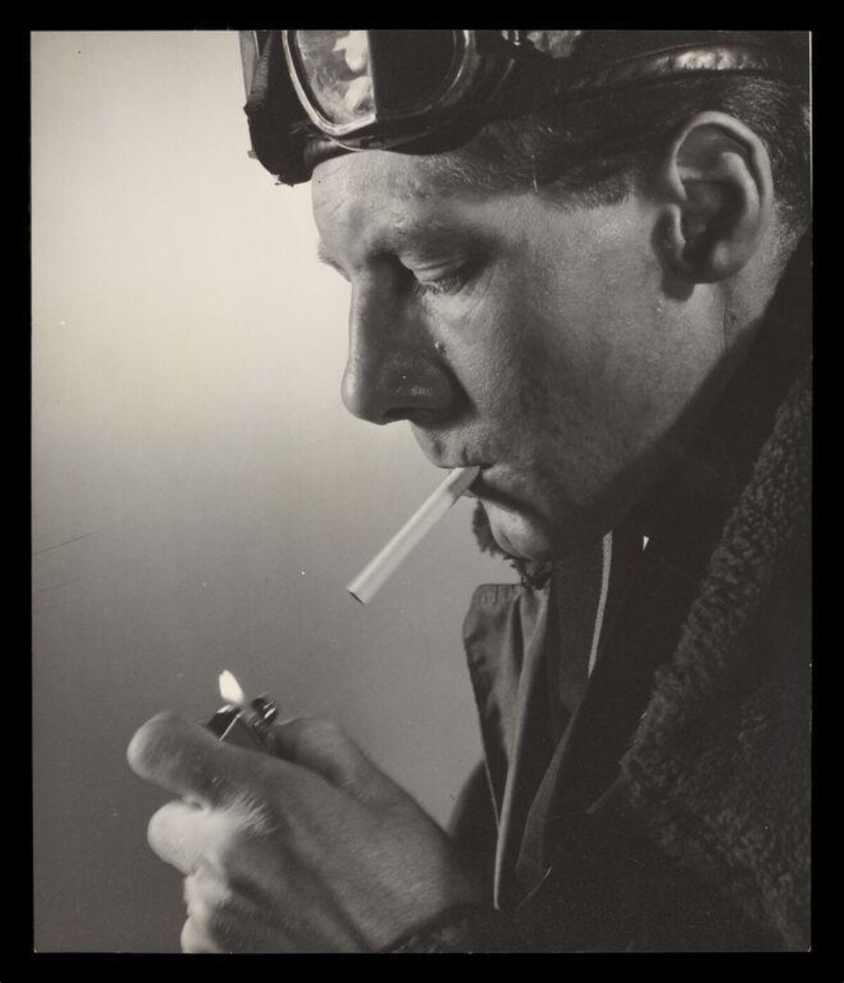Jarvis, Don, A Pilot Lighting a Cigarette