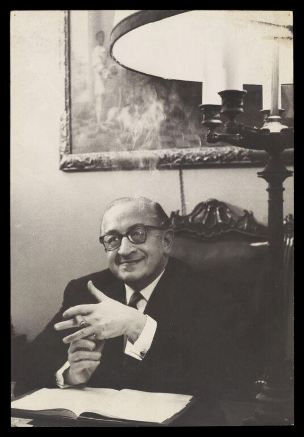 Jarvis, Don, Portrait of a Man Smoking a Cigar