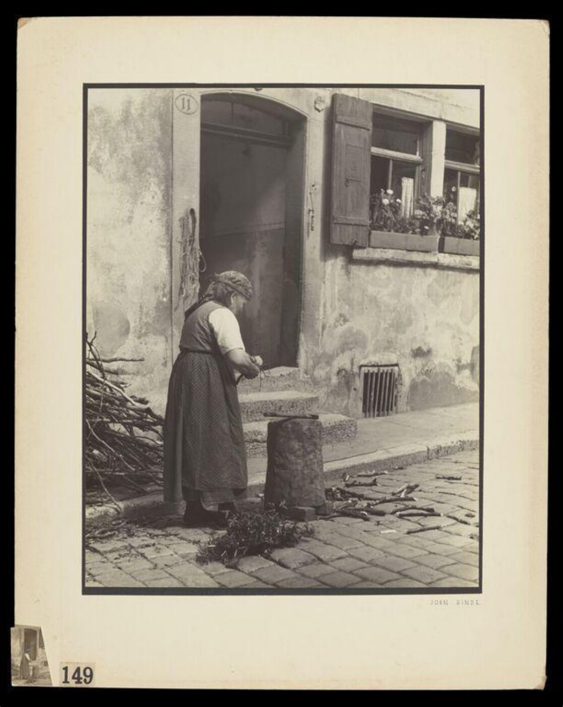 Hinde, John Wilfrid, Woman Chopping Wood